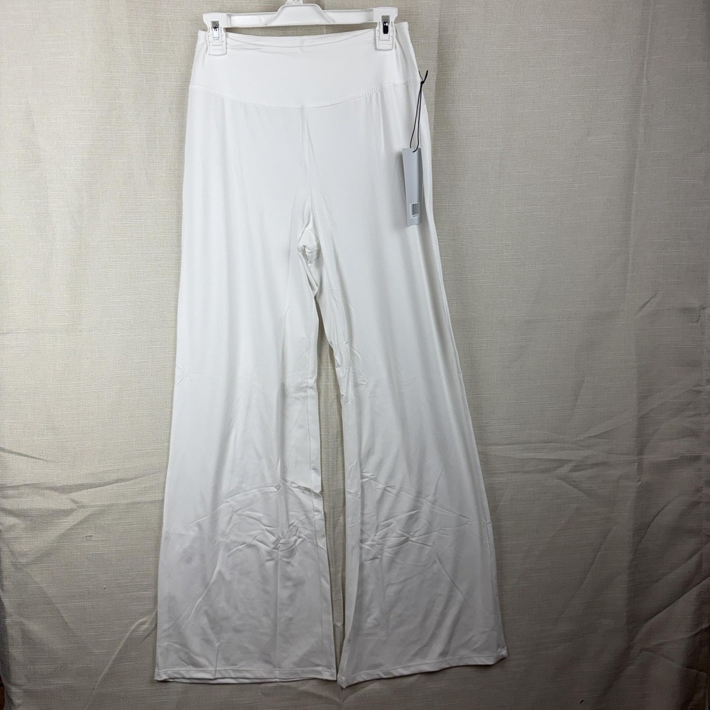 Girlfriend Collective Sweatpants Womens Medium White Wide Leg Yoga Pants Stretch